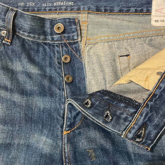 Men's rag & bone slim straight 15x jeans in size 38 - Picture 8 of 14